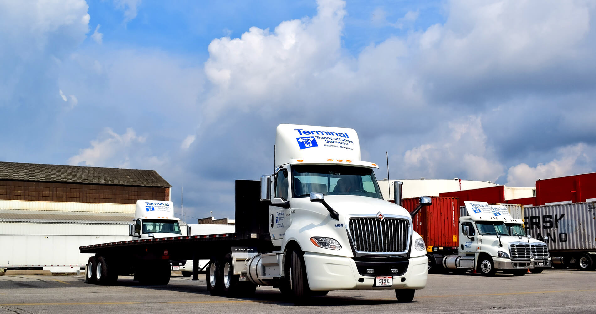 trucks parked at terminal transportation baltimore